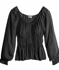 Women's Nine West Long Sleeve Sweetheart Peplum Top Always Pink -Nine West Shop unnamed file 1043