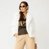 Women's Nine West Faux-Fur Faux-Leather Moto Jacket