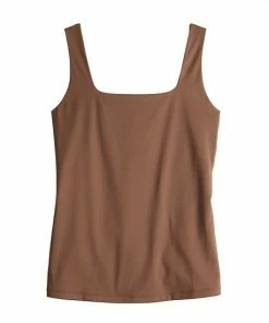 Women's Nine West Sculpt Squareneck Tank Mineral Black -Nine West Shop unnamed file 1092