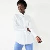 Women's Nine West Oversized Long Sleeve Shirt