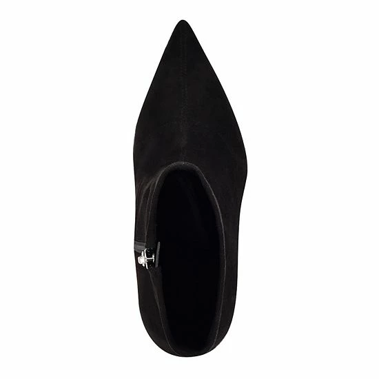 Nine West Xrey Women's Suede Block Heel Boots Light Natural 4 Nine West Xrey Women's Suede Block Heel Boots Light Natural - Image 4