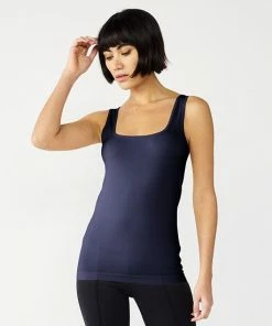 Women's Nine West Essential Soft-Spun Seamless Squareneck Tank Salted Caramel -Nine West Shop unnamed file 1177