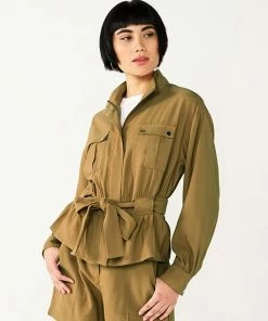 Women's Nine West Belted Utility Jacket Sergio Olive -Nine West Shop unnamed file 1184