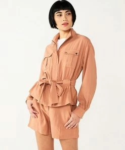 Women's Nine West Belted Utility Jacket Sergio Olive -Nine West Shop unnamed file 1185