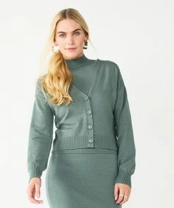 Women's Nine West Short Knit Cardigan Signature Green -Nine West Shop unnamed file 1190