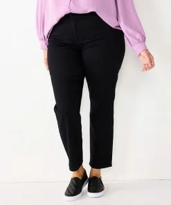 Plus Size Nine West Slimming Straight-Leg Jeans Rinse -Nine West Shop unnamed file 1214