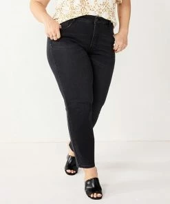 Plus Size Nine West Slimming Straight-Leg Jeans Rinse -Nine West Shop unnamed file 1215