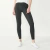 Petite Nine West Seamed Tummy Control Ponte Leggings Tan Plaid