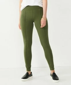 Petite Nine West Seamed Tummy Control Ponte Leggings Tan Plaid -Nine West Shop unnamed file 1225