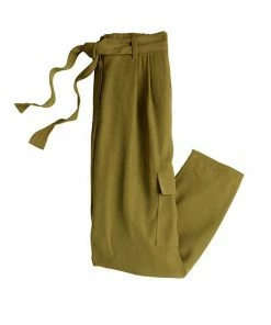Women's Nine West Tapered High-Waisted Utility Pants Infantry Olive -Nine West Shop unnamed file 1245