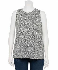 Plus Size Nine West Essential Easy High-Neck Tank Artic Aqua -Nine West Shop unnamed file 1257