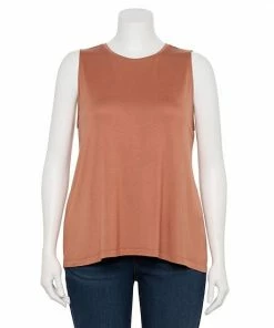 Plus Size Nine West Essential Easy High-Neck Tank Artic Aqua -Nine West Shop unnamed file 1263