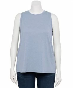 Plus Size Nine West Essential Easy High-Neck Tank Artic Aqua -Nine West Shop unnamed file 1267