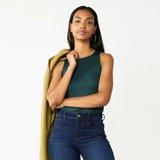 Women's Nine West Sculpt High Neck Bodysuit Elite Wine 6 Women's Nine West Sculpt High Neck Bodysuit Elite Wine - Image 6