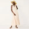 Women's Nine West Tiered Peasant Maxi Dress Plumeria Teal