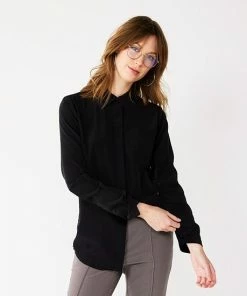 Women's Nine West Drapey Button Down Shirt Kelly Lavender -Nine West Shop unnamed file 134