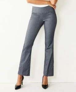 Women's Nine West Pull-On Dress Pants Mocha Froth