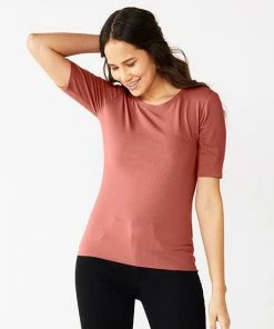 Petite Nine West Essential Elbow Sleeve Tee Valentina Peri -Nine West Shop unnamed file 1360