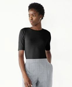 Petite Nine West Essential Elbow Sleeve Tee Valentina Peri -Nine West Shop unnamed file 1361