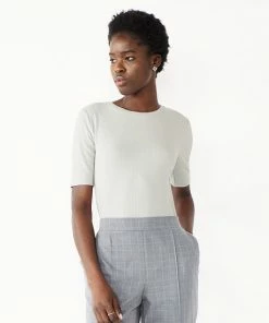 Petite Nine West Essential Elbow Sleeve Tee Valentina Peri -Nine West Shop unnamed file 1362