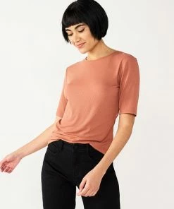 Petite Nine West Essential Elbow Sleeve Tee Valentina Peri -Nine West Shop unnamed file 1364