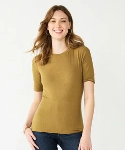 Petite Nine West Essential Elbow Sleeve Tee Valentina Peri -Nine West Shop unnamed file 1365