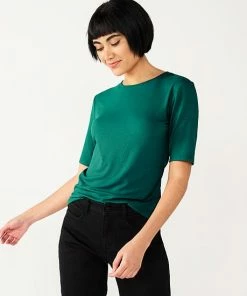 Petite Nine West Essential Elbow Sleeve Tee Valentina Peri -Nine West Shop unnamed file 1368
