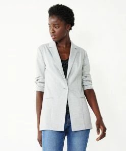 Petite Nine West Relaxed Blazer Light Heather Gray -Nine West Shop unnamed file 1380