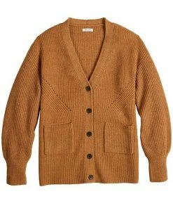 Women's Nine West Drop Shoulder Blouson Sleeve Cardigan Dark Autumn Heather -Nine West Shop unnamed file 1385