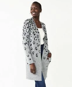 Women's Nine West Jacquard Long Cardigan Gray Abstract 33 Women's Nine West Jacquard Long Cardigan Gray Abstract -Nine West Shop unnamed file 14