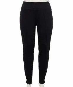 Plus Size Nine West Seamed Tummy-Control Ponte Leggings Tan Plaid -Nine West Shop unnamed file 1416