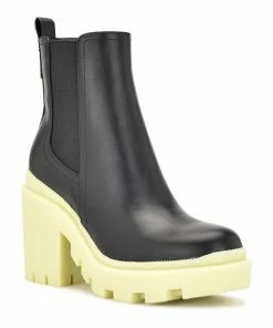 Nine West Forme Women's Chelsea Boots Blk Lime