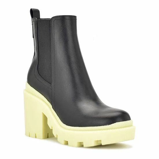 Nine West Forme Women's Chelsea Boots Blk Lime 1 Nine West Forme Women's Chelsea Boots Blk Lime
