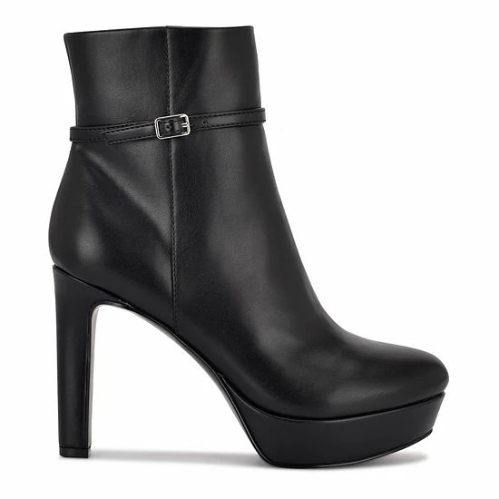 Nine West Gripe Women's High Heel Ankle Boots Black 2 Nine West Gripe Women's High Heel Ankle Boots Black - Image 2