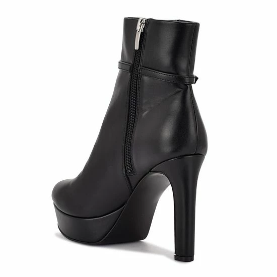 Nine West Gripe Women's High Heel Ankle Boots Black 5 Nine West Gripe Women's High Heel Ankle Boots Black - Image 5