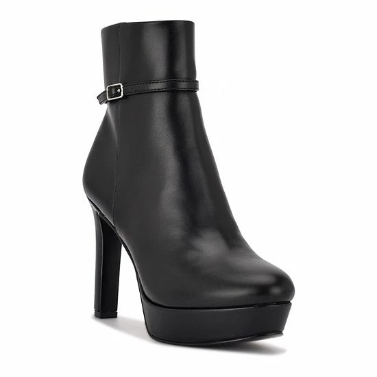 Nine West Gripe Women's High Heel Ankle Boots Black 6 Nine West Gripe Women's High Heel Ankle Boots Black - Image 6