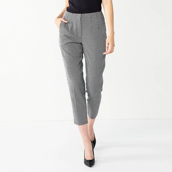 Women's Nine West Curvy High-Waisted Tapered Pants Brandy Blue 6 Women's Nine West Curvy High-Waisted Tapered Pants Brandy Blue - Image 6