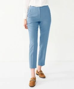 Women's Nine West Curvy High-Waisted Tapered Pants Brandy Blue 16 Women's Nine West Curvy High-Waisted Tapered Pants Brandy Blue -Nine West Shop unnamed file 1475