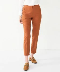 Women's Nine West Curvy High-Waisted Tapered Pants Brandy Blue 18 Women's Nine West Curvy High-Waisted Tapered Pants Brandy Blue -Nine West Shop unnamed file 1477
