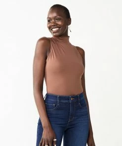 Women's Nine West Sculpt Mockneck Bodysuit Amythest Raisin -Nine West Shop unnamed file 1602