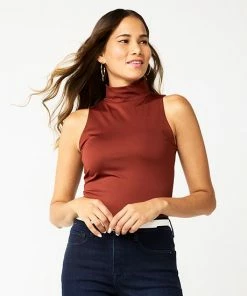 Women's Nine West Sculpt Mockneck Bodysuit Amythest Raisin -Nine West Shop unnamed file 1604