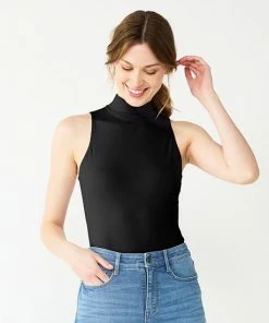 Women's Nine West Sculpt Mockneck Bodysuit Amythest Raisin -Nine West Shop unnamed file 1605