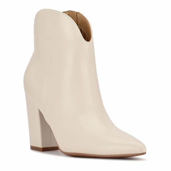 Nine West Ghost Women's Block Heel Ankle Boots Silver 1 Nine West Ghost Women's Block Heel Ankle Boots Silver