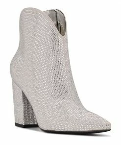 Nine West Ghost Women's Block Heel Ankle Boots Silver 13 Nine West Ghost Women's Block Heel Ankle Boots Silver -Nine West Shop unnamed file 1619