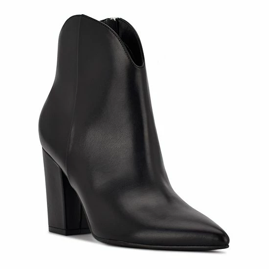 Nine West Ghost Women's Block Heel Ankle Boots Silver 8 Nine West Ghost Women's Block Heel Ankle Boots Silver - Image 8