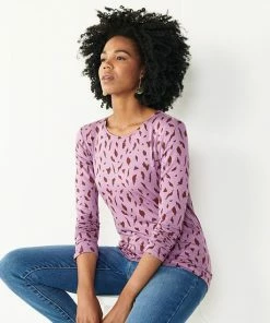 Petite Nine West Crewneck Long Sleeve Top Small White Cheetah -Nine West Shop unnamed file 1638