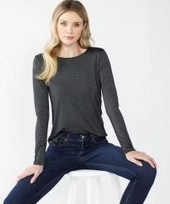 Petite Nine West Crewneck Long Sleeve Top Small White Cheetah -Nine West Shop unnamed file 1643