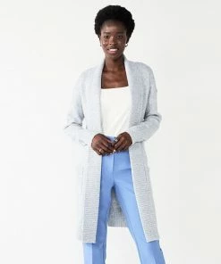 Women's Nine West Shawl Collar Cardigan Zinfindandel Heather -Nine West Shop unnamed file 167