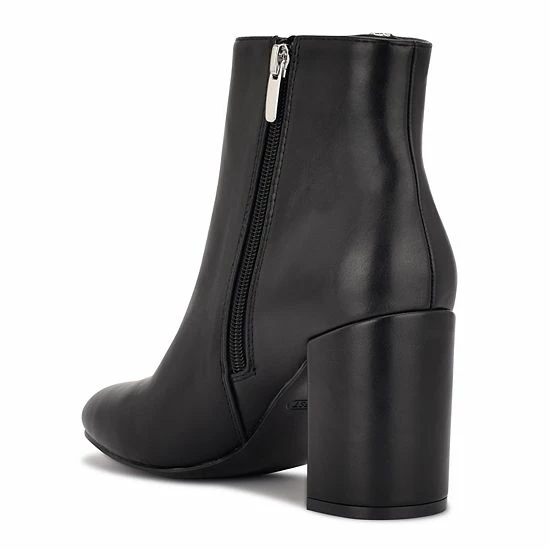 Nine West Trike Women's Block Heel Ankle Boots Black 5 Nine West Trike Women's Block Heel Ankle Boots Black - Image 5
