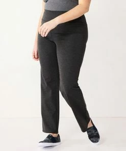 Plus Size Nine West Slimming High-Waisted Bootcut Pants Charcoal Herringbone -Nine West Shop unnamed file 1708